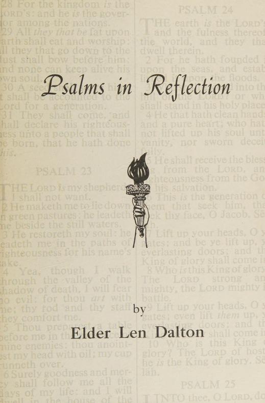 Psalms in reflection : Len Dalton : Free Download, Borrow, and
